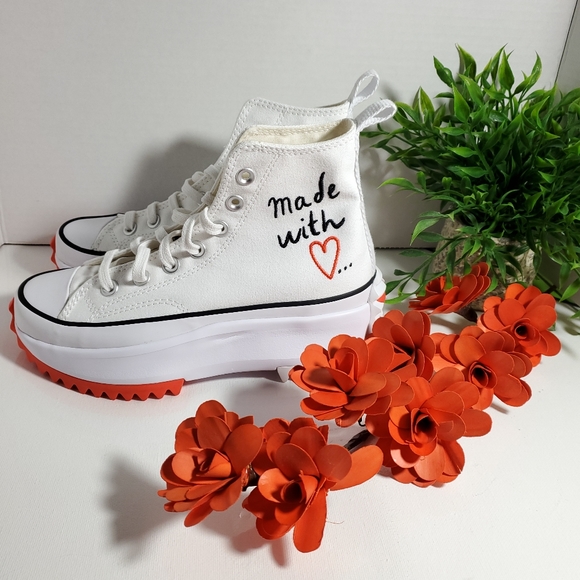 Converse Run Star Hike High 'Made With Love' Platform WOMEN SZ / 571874C - Picture 6 of 16